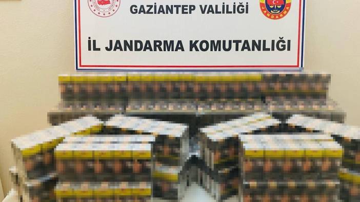 Gaziantep'te 1,5 milyon değerinde kaçak sigara ve çay ele geçirildi