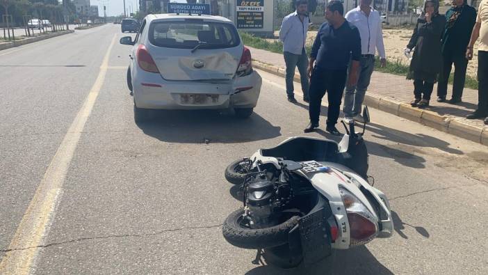 Otomobil ile motosiklet çarpıştı: 1 kişi ağır yaralandı