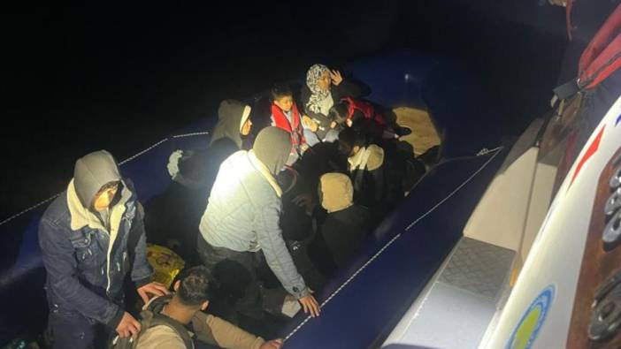 Çanakkale'de 17 kaçak göçmen ekiplerden kaçamadı