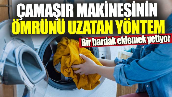 Çamaşır makinesinin ömrünü uzatan yöntem: 1 bardak eklemek yetiyor