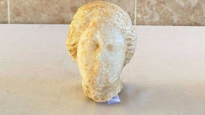 Aydın'da 2 bin yıllık heykel başı ele geçirildi