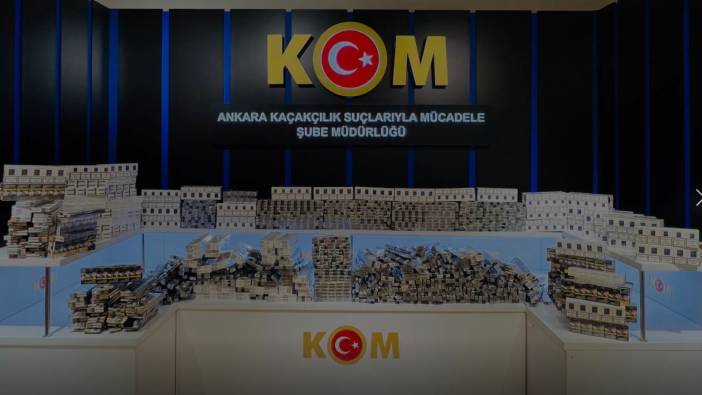 Ankara'da milyonlarca makaron ele geçirildi: 4 gözaltı