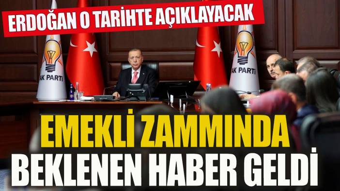 Emekli zammında beklenen haber geldi! Erdoğan o tarihte açıklayacak