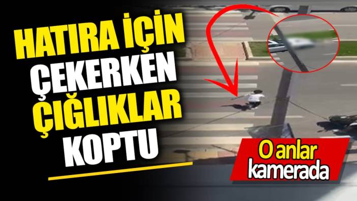 Hatıra için çekerken çığlıklar koptu ‘O anlar kamerada’ Yok böyle kaza
