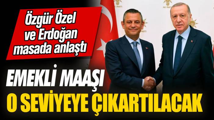 Özgür Özel ve Erdoğan masada anlaştı! Emekli maaşı o seviyeye çıkartılacak
