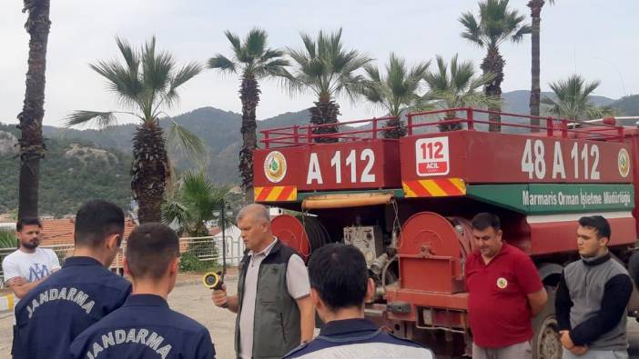 Marmaris jandarmasına yangın eğitimi