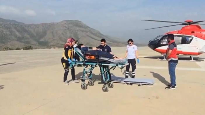 Hakkari’de ambulans helikopter havalandı