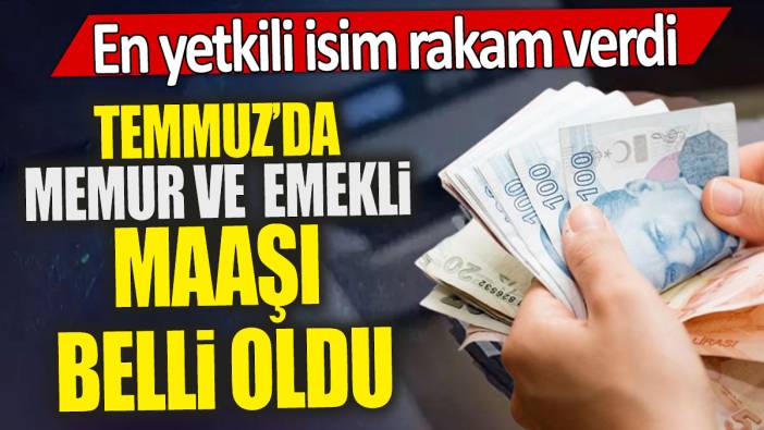 En yetkili isim rakam verdi: Temmuz’da memur ve emekli maaşı belli oldu