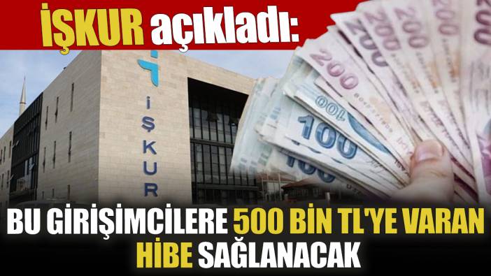 İŞKUR açıkladı: Bu girişimcilere 500 Bin TL'ye varan hibe sağlanacak