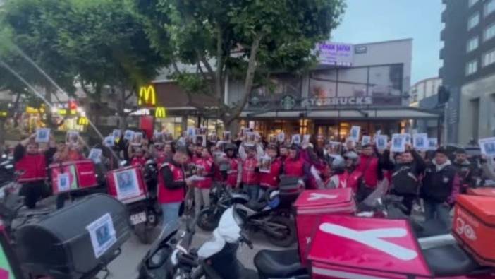 Öldürülen kurye Ata Emre Akman için Bursa'da sessiz protesto