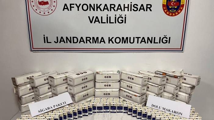 Afyonkarahisar'da kaçak sigara operasyonu