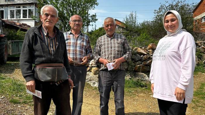 Kastamonu'da ekiplerden köylülere kene bilgilendirmesi