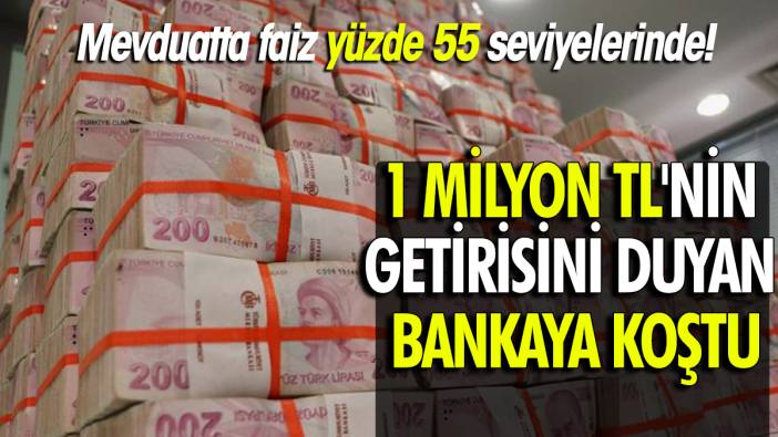 Mevduatta faiz yüzde 55 seviyelerinde! 1 milyon TL'nin getirisini duyan bankaya koştu