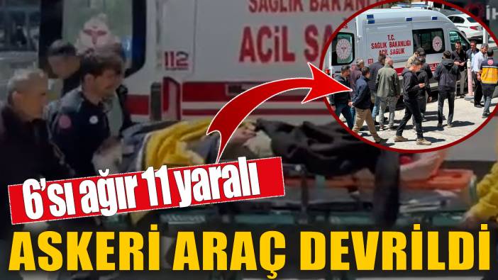 Son dakika... Askeri araç devrildi