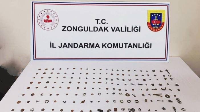 Zonguldak’ta yüzlerce tarihi eser ele geçirildi