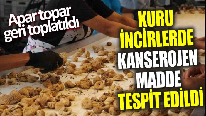 Kuru incirlerde kanserojen madde tespit edildi! Apar topar geri toplatıldı