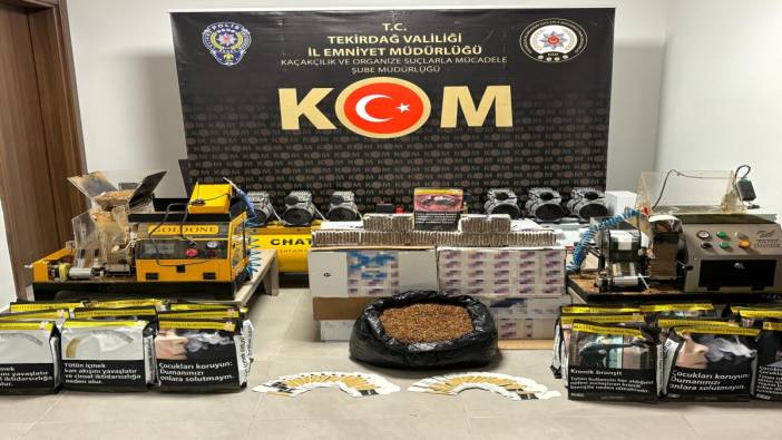 Tekirdağ’da kaçak tütün operasyonu