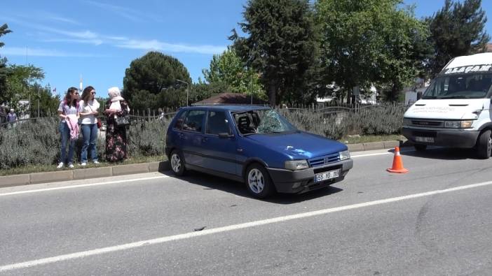 Samsun'da otomobilin çarptığı yaya yaralandı