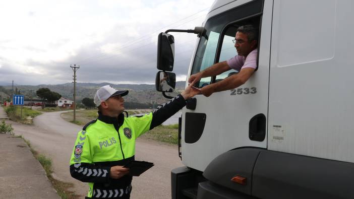 Amasya’da trafik denetimi