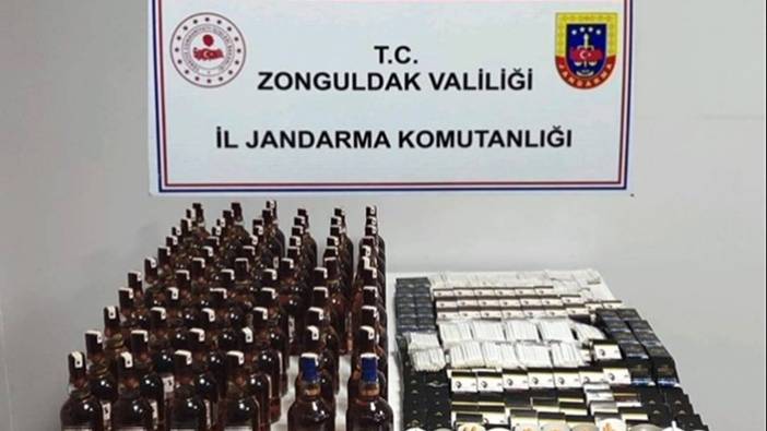 Zonguldak'ta sahte içki ve makaron ele geçirildi