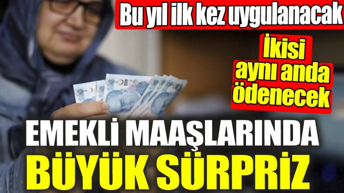 Emekli maaşlarında bir ilk: İkisi aynı anda ödenecek