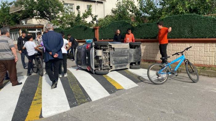 16 yaşındaki elektrik araç kullanan sürücü kaldırımdaki kadınlara çarptı