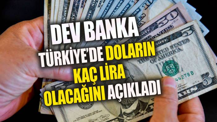 ABD bankası doların Türkiye'de kaç lira olacağını açıkladı