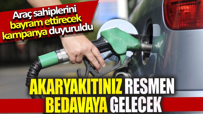 Akaryakıtınız resmen bedavaya gelecek! Araç sahiplerini bayram ettirecek kampanya duyuruldu