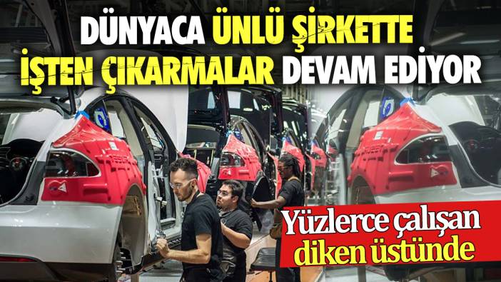 Dünyaca ünlü şirkette işten çıkarmalar devam ediyor: Yüzlerce çalışan diken üstünde