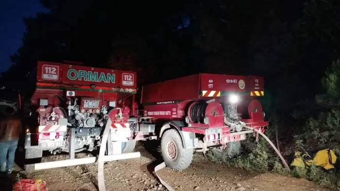 Balıkesir'de orman yangınında 1 hektar alan zarar gördü