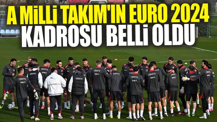 A Milli Takım'ın EURO 2024 kadrosu belli oldu