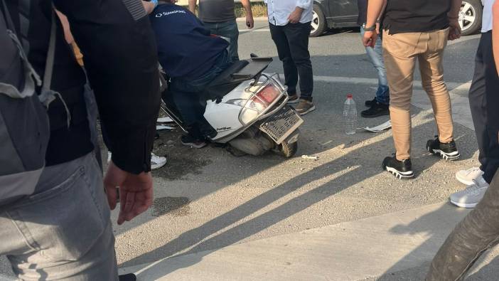 Bursa'da motosiklet bariyerlere girdi