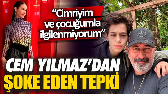 Cem Yılmaz’dan şoke eden tepki “Cimriyim ve çocuğumla ilgilenmiyorum”