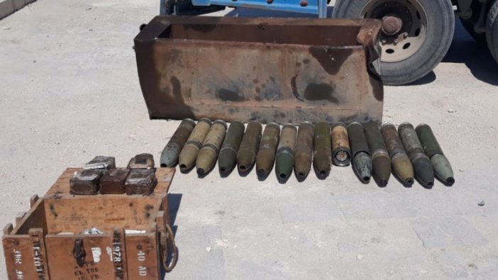 Terör örgütü YPG/PKK'ya ait füze ve patlayıcılar ele geçirildi