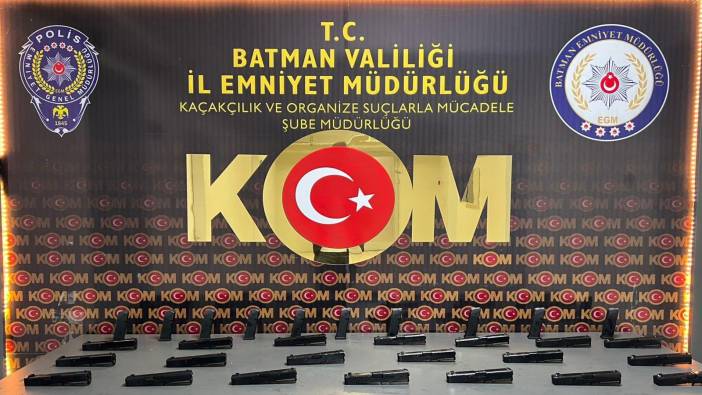 Batman’da onlarca silah parçası ele geçirildi