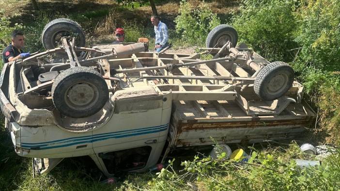 Bursa’da kamyonet devrildi: 1 ölü, 3 yaralı