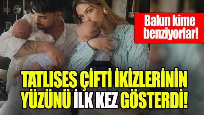 Tatlıses çifti ikizlerinin yüzünü ilk kez gösterdi: Bakın kime benziyorlar!