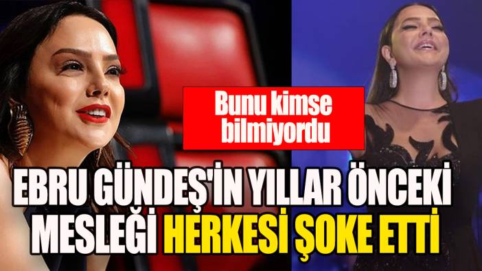 Ebru Gündeş'in yıllar önceki mesleği herkesi şoke etti: Bunu kimse bilmiyordu!