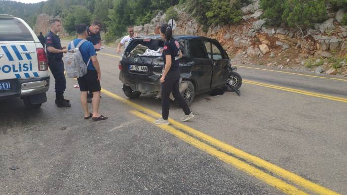 Kontrolden çıkan araç bariyerlere çarptı: 1 kişi öldü 2 kişi yaralandı