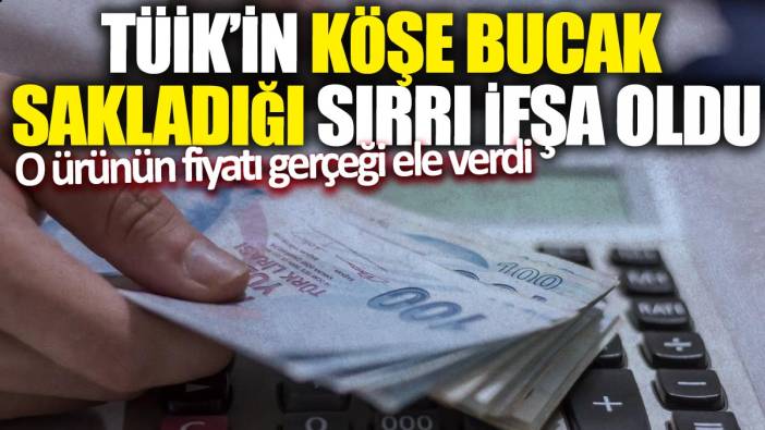 TÜİK'in köşe bucak sakladığı sırrı ifşa oldu! O ürünün fiyatı gerçeği ele verdi