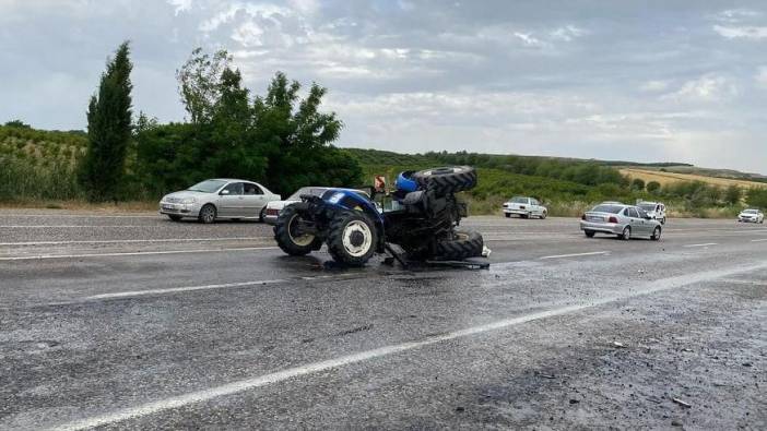 Adıyaman'da feci kaza! Traktör ikiye bölündü