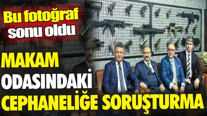 Makam odasındaki cephaneliğe soruşturma 'Bu fotoğraf sonu oldu'