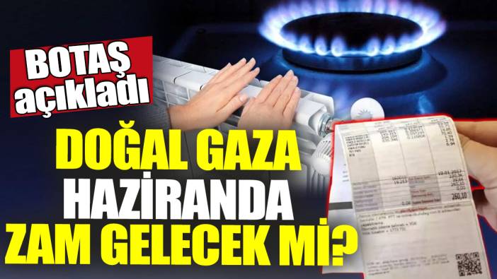 BOTAŞ açıkladı! Doğal gaza haziranda zam gelecek mi?