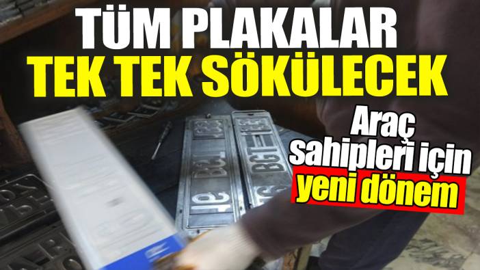 Tüm plakalar tek tek sökülecek: Araç sahipleri için yeni dönem