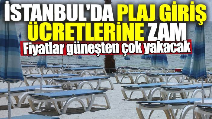 İstanbul'da plaj giriş ücretlerine zam! Fiyatlar güneşten çok yakacak