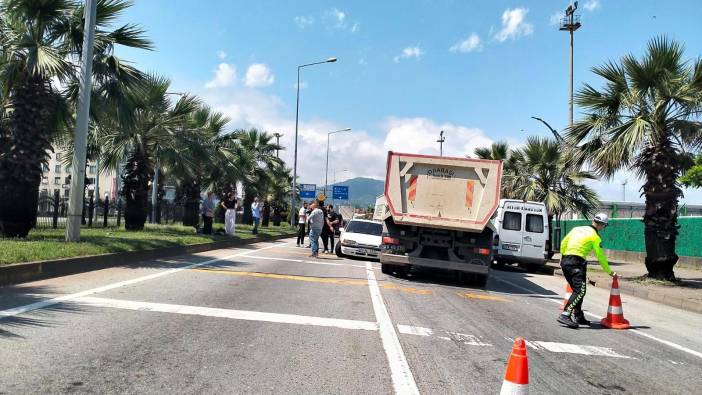 Karadeniz Sahil Yolu'nda kazanın eşiğinden dönüldü