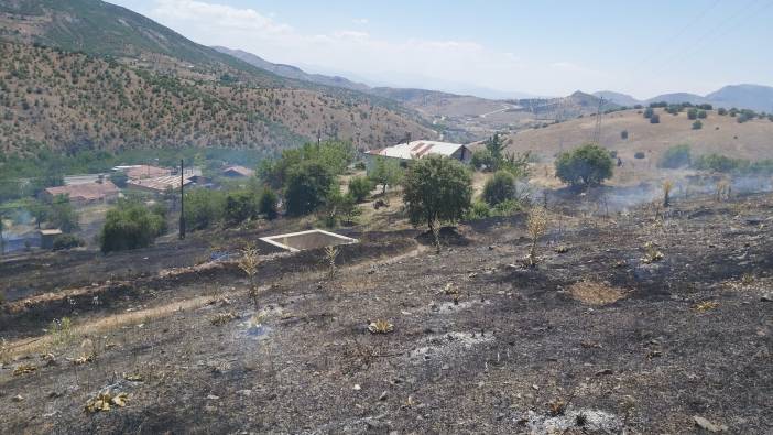 Elazığ’da ot yangını