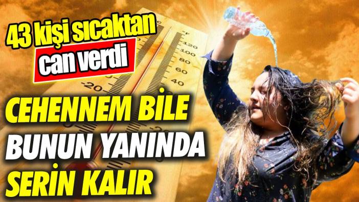 Cehennem bile bunun yanında serin kalır ‘43 kişi sıcaktan can verdi’