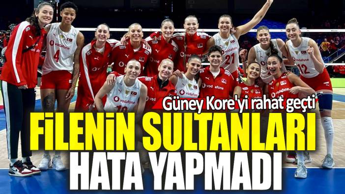 Filenin Sultanları hata yapmadı: Güney Kore'yi rahat geçti