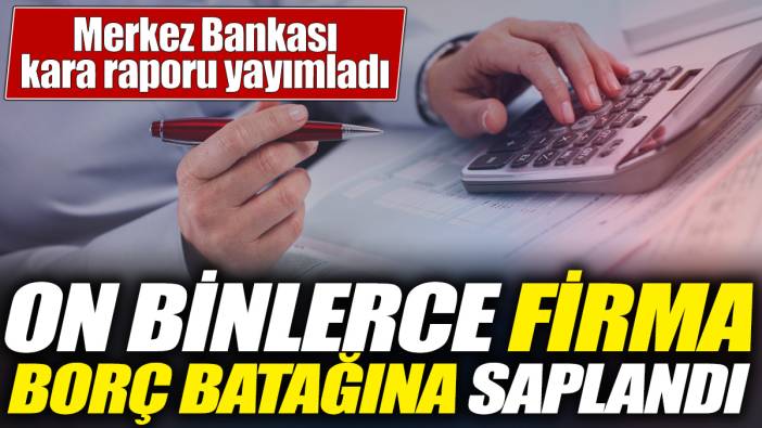 Merkez bankası kara raporu yayımladı! On binlerce firma borç batağına saplandı